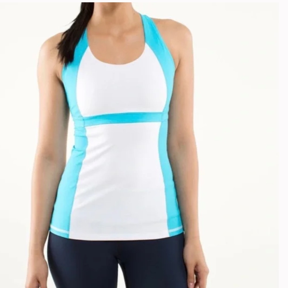 Lululemon fast track Racerback top, size 4